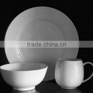 27pcs White Design Dinnerware Set By Ceramic Porcelain Fine Bone China