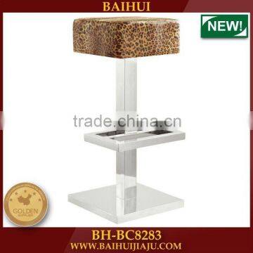 BH-BC8283 Modern Unique style bar stool high chair /bar chair with footrest