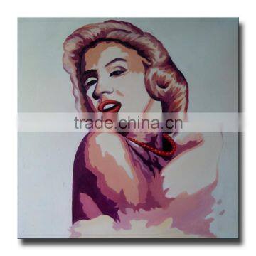 modern woman sex photo portrait oil painting on canvas