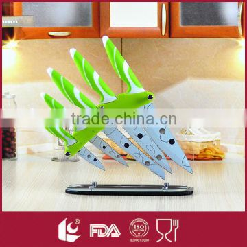 5 PCS Non-stick Coating Colorful Kitchen Knife Of