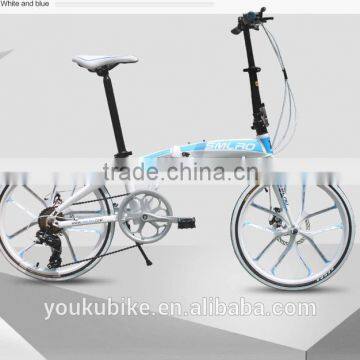 Made in China 6 speed aluminum 20 inch folding bike