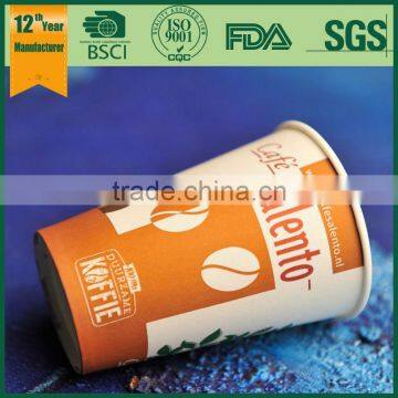 Custom Drink Cups, White Paper Cup for Drinking, Soda Cold Drink Double pe Coated Paper Cup photo-5