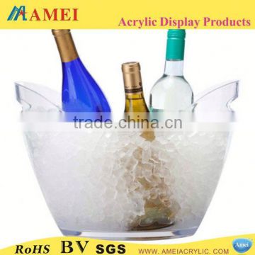 Eco friendly plastic ice bucket with handle