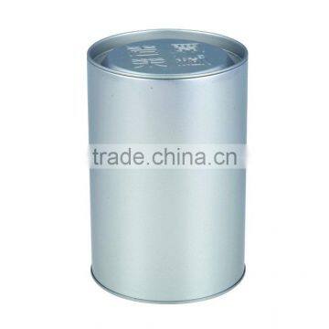 metal embossed lid round shape tin box