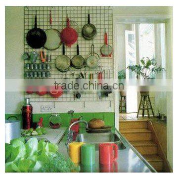 Kitchen grid panels provide storage solution