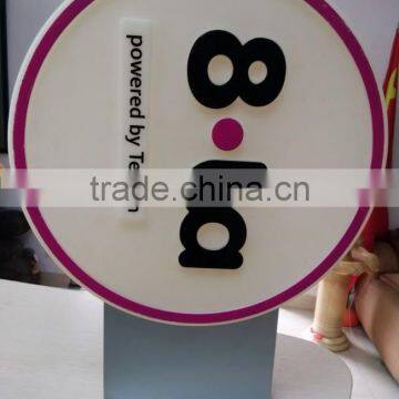 OEM Blow Molding Plastic Ad Lamp Case LED Advertising Display Card Billboard Outdoor