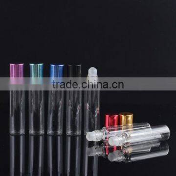 Wholesale 10ml Empty Clear Roll on Glass Bottle for Cosmetic Perfume Packaging photo-2