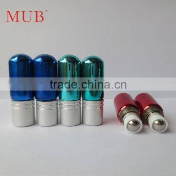 3ml Mini Glass Roll on Deodorant Bottles for Essential Oil, Empty Refillable UV Colored Roll on Perfume Bottles photo-5