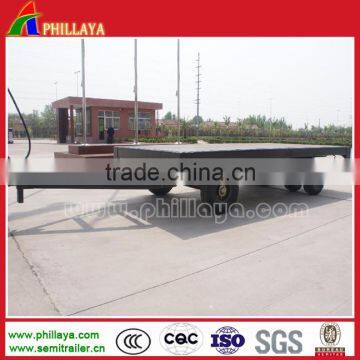 Flat deck trailer mini cargo drawbar trailer