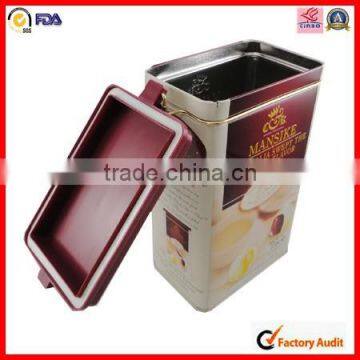China Factory Custom Coffee With Hinge Tin Can photo-6