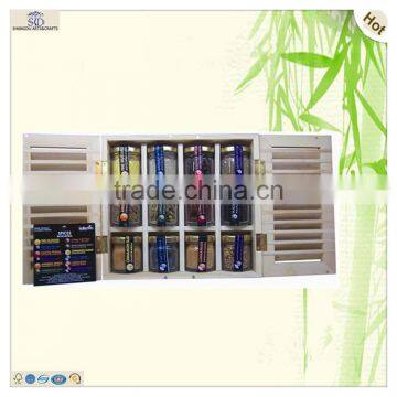 Six Compartments Blind Window Design Wooden Display Box photo-6