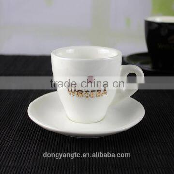 2017 Trending Products Custom Made Porcelain Coffee Saucer Set Print Gold Decal photo-3