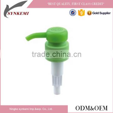 Green plastic screw 33/415 lotion pump