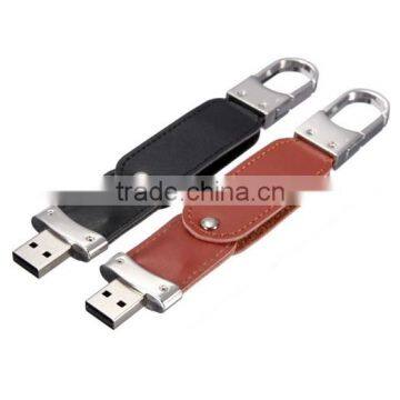 Oem Popular Keychain Leather Usb Flash Drive 8gb Bluk photo-4