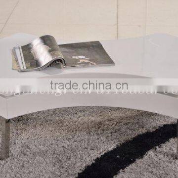 Round Wooden Coffee Table Steel Table photo-3