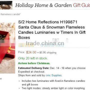 Christmas Luminary With Flameless LED Candle photo-2