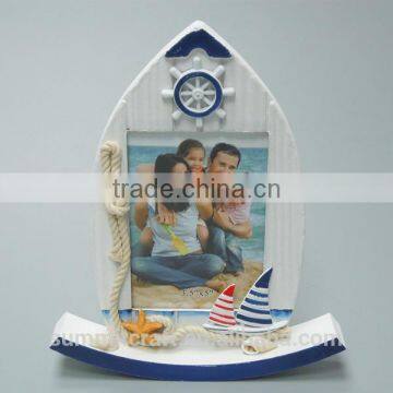 Mediterranean handmade boat resin photo frame