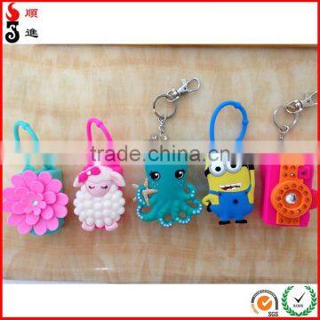 High Quality Scented Ethanol-based Antiseptic Hand Disinfectant With Cute Designs Portable Silicone Holders