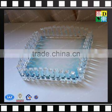 Custom Square Acrylic Strawberry Tray PMMA Plastic Crystal Tray High Quality Acrylic Serving Tray From China Manufacturer photo-3