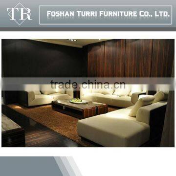 Elegant Luxurious Classica L Shape Leather Sofa Set photo-4