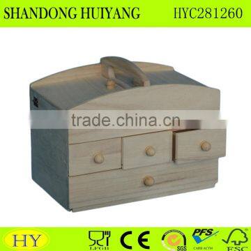 wholesale wooden sewing box with drawer