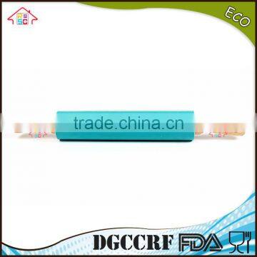 NBRSC Competitive Non-stick Silicone Rolling Pin With Wooden Handle Pastry Dough Roller Dumplings photo-3