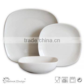Square Cheap High Qulity Stoneware Ceramic Dinner Set photo-4