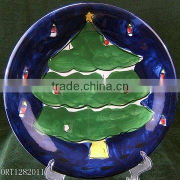 christmas design ceramic plate