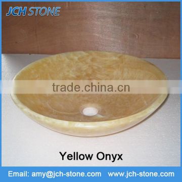 Yellow onyx Honey onyx high quality bathroom sink