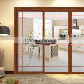 Aluminium Alloy Hollow Glass Sliding Door Kitchen Cabinet Door Wood Door(BG10-M483) photo-2