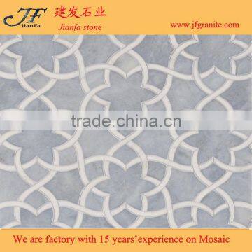 Wholesale High Quality Irregular Afyon Grey Marble Mosaic Design photo-3