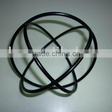 CAIZHU black powder coating metal iron wire ball