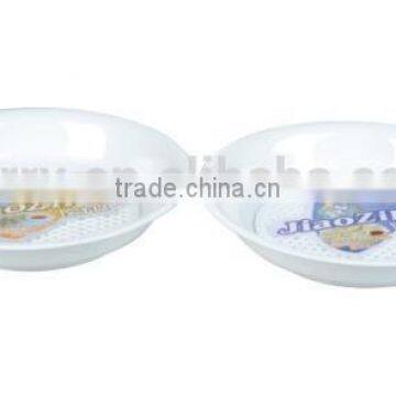 Plastic Dumpling Dish/fruit Dish/Fries Plate With Sauce Dish Plate