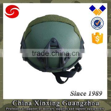 Military Green tactical helmet Aramid 9mm .44 Mich cut helmet
