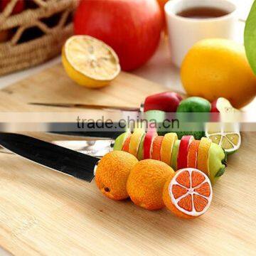 2015 stainless steel fruit shaped handle knife with pp handle