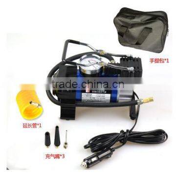 12V 150psi metal portable mini air compressor with flash light