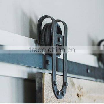Hot Sale High Quality Customized Bar Flat Track Interior Sliding Barn Door Rollers and Track photo-6