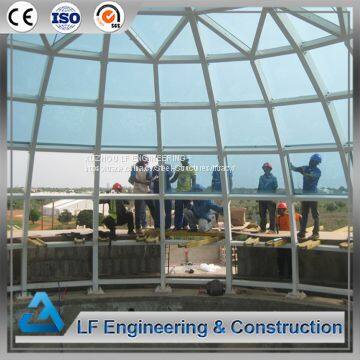 Metal Steel Structure Glass Dome Roof photo-2