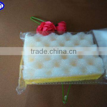 China supplier pink bath cleaning scrub sponge pad