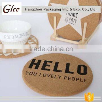 Custom Sublimation Blank Cork Coasters Soft Wood Coasters Coffee Cups Mats photo-3