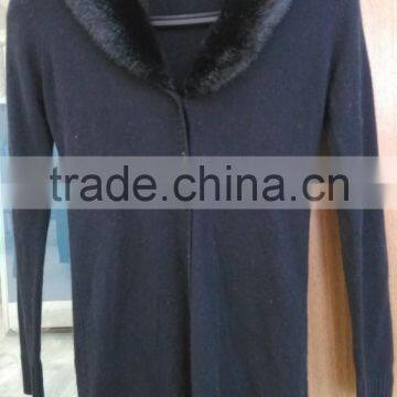 2014 Ladies Knitted Sweater,cardigan With Collar photo-2
