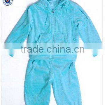 velvet terry children hoodies children apparel kids wear sport suit