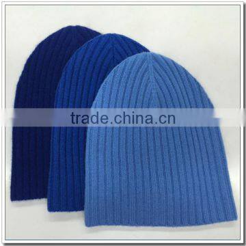 Winter Knitted Cashmere Rib Hat