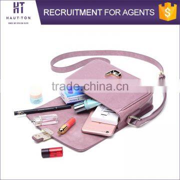 Hot Sale Popular Ladies Genuine Split Cow Leather Bags Wholesale High Quality Women Small Pink Messenger Bag photo-6