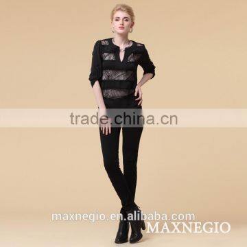 Simple Design Modern Long Sleeve Chiffon Model Blouse photo-5