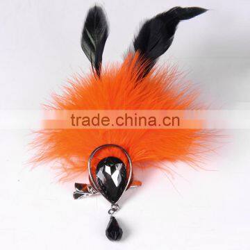 Beautiful Feather Crystal Accessories Booches Czech Diamond Brooch Accessories Fashion Suit Brooch Pin photo-2