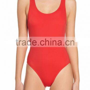 Stripe U Back One Piece Swimsuit Customizable Rainbow Of Stripes Color Blocks Swimsuit 80% Nylon 20% Elastane Lined Ladies Swim photo-5