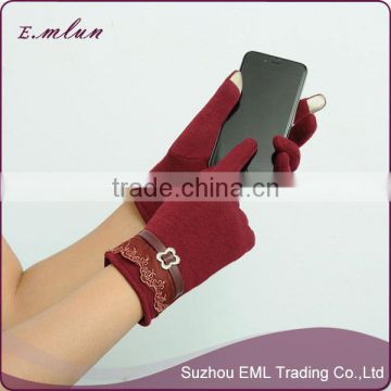 New Design Ladies Winter Smart Phone Touch Screen Gloves