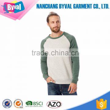 Wholesale Round Neck Mens Custom Color Matching Sweatshirt