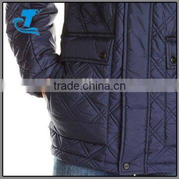Stylish Warm Men's Four-Pocket Quilted Jacket photo-4